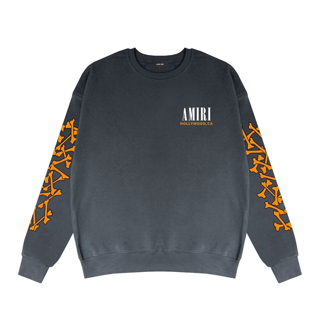 Amiri Bones Sweatshirt "Grey-Orange"