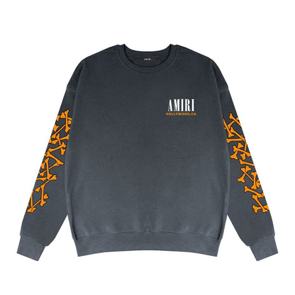 Amiri Bones Sweatshirt "Grey-Orange"