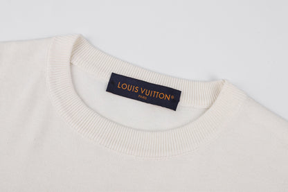 Louis Vuitton Short-Sleeved Crewneck With Signature "White"