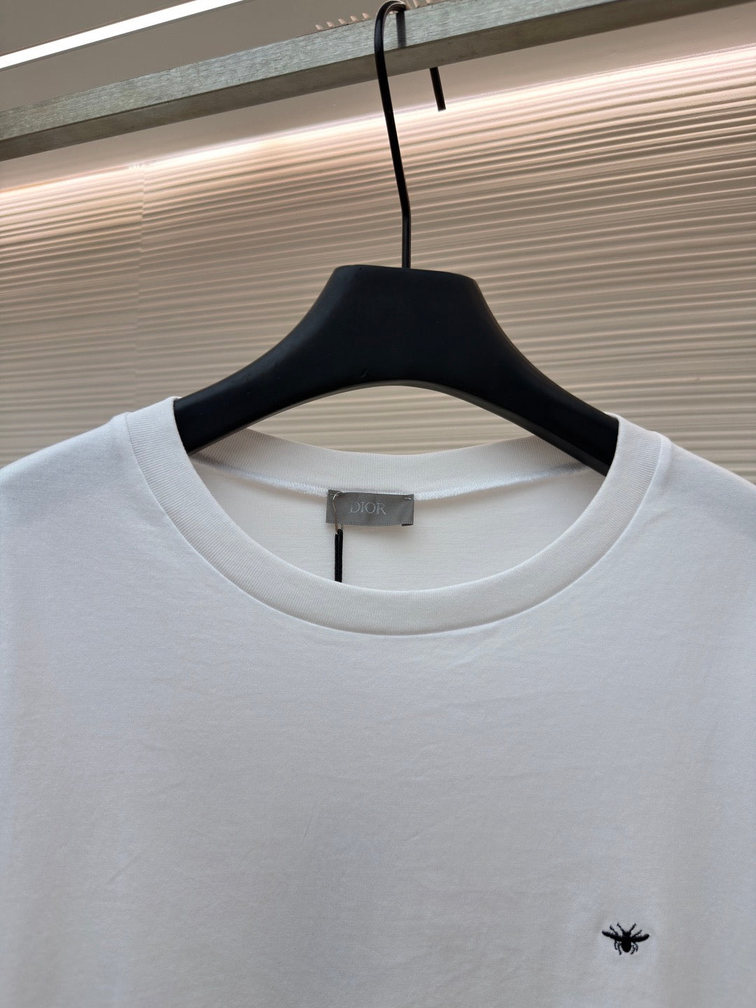Dior Bee Embroidered T-shirt "White Cotton Jersey"