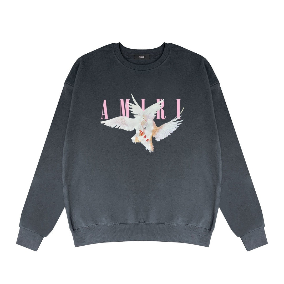 Amiri Dove Print Sweatshirt "Grey"