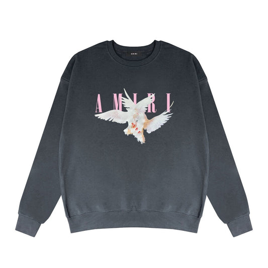 Amiri Dove Print Sweatshirt "Grey"