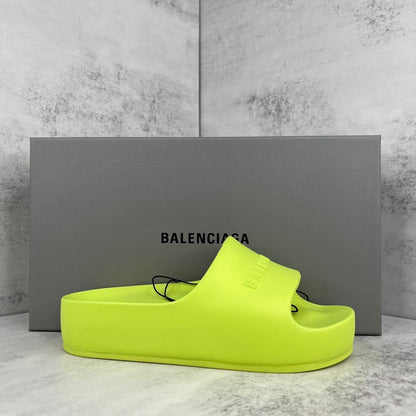 Balenciaga Chunky Slides "Lime"