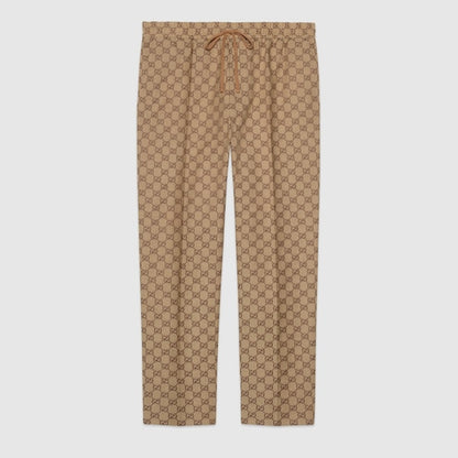 Gucci GG Canvas Track Bottoms "Camel"