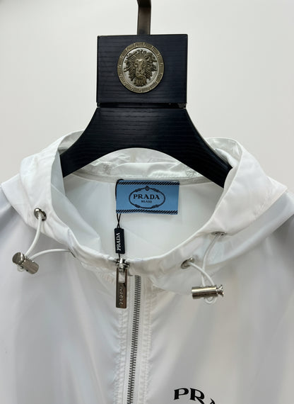 Prada Windbreaker Jacket "White"