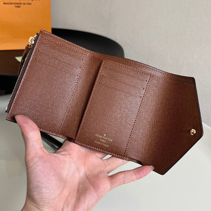 Louis Vuitton Victorine Wallet "Monogram Eclipse Canvas"