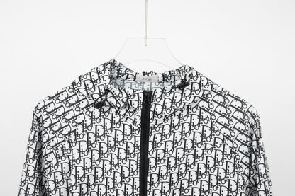Dior Monogram Windbreaker Jacket "White-Black"