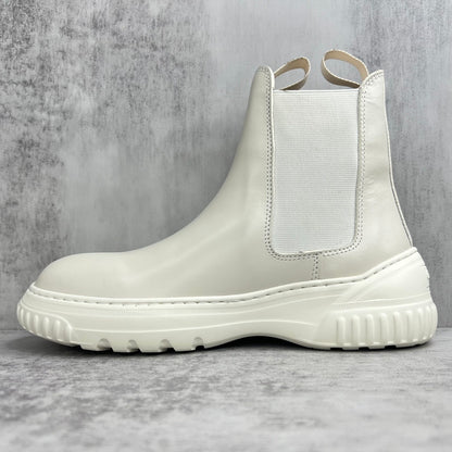 Dior D-Racer Chelsea Ankle Boots "White"