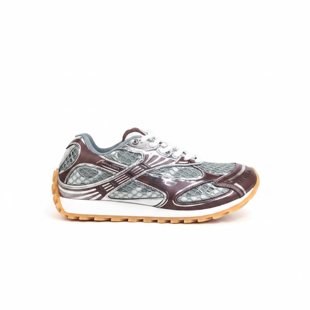 Bottega Veneta Orbit "Red-Silver"