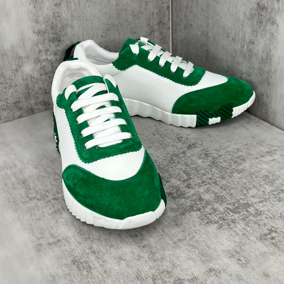 Hermes Bouncing Sneakers "White-Green"