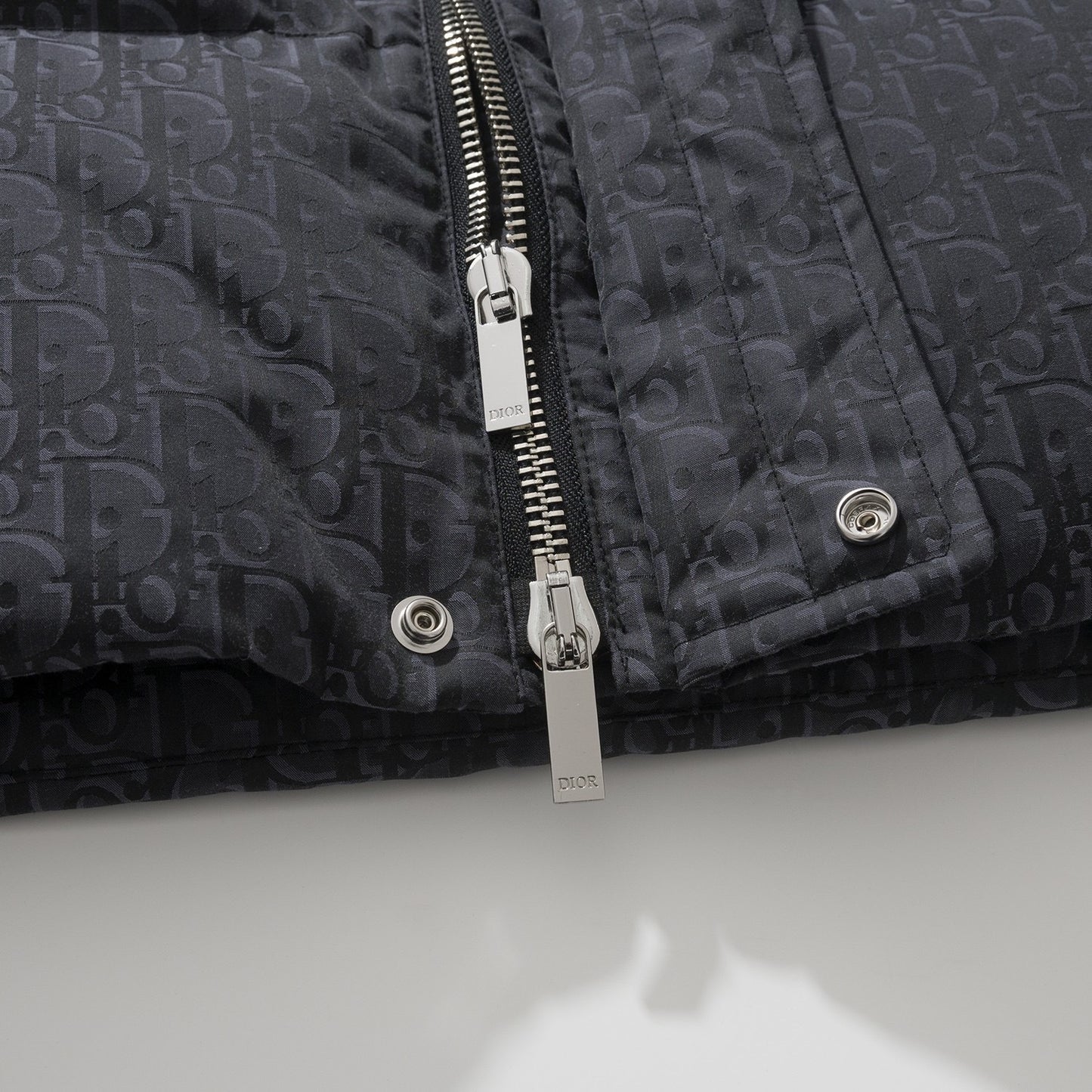 Dior Oblique Hooded Quilted Down Jacket "Black"
