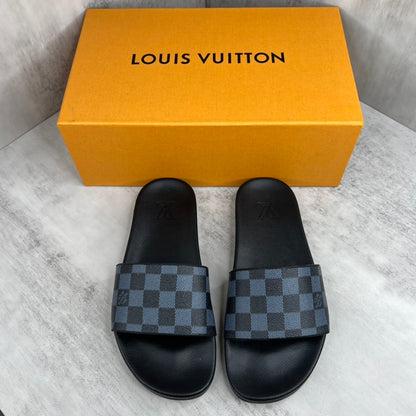 Louis Vuitton Slides "Black-Grey"