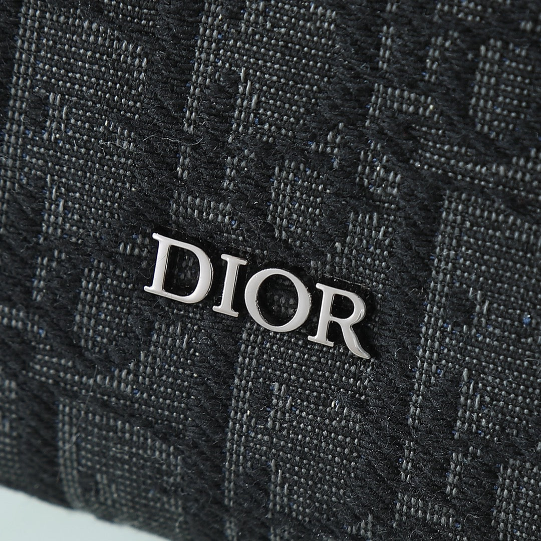 Dior Rider Sling Bag "Black Dior Oblique Jacquard and Black Grained Calfskin"