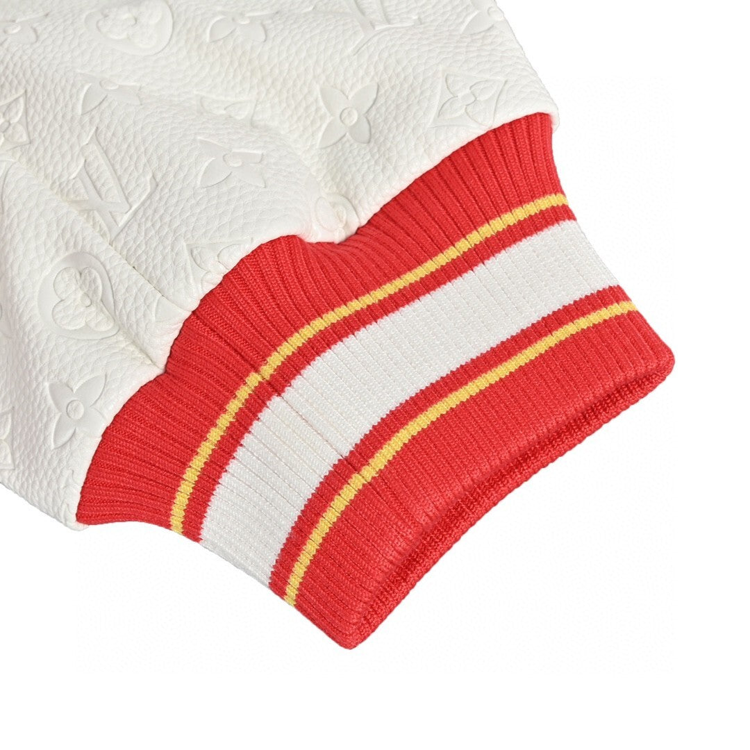 Louis Vuitton Hunting Club Varsity Bomber Jacket "Red-White"