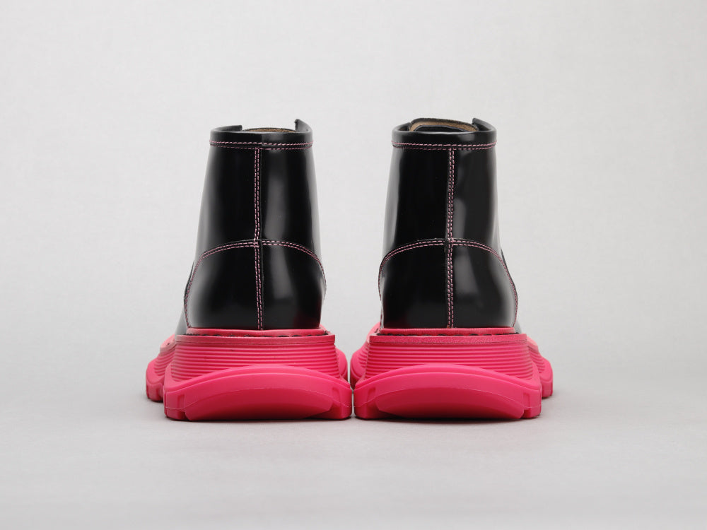 Alexander McQueen Ankle Boots "Black-Pink"