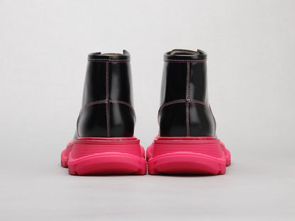 Alexander McQueen Ankle Boots "Black-Pink"