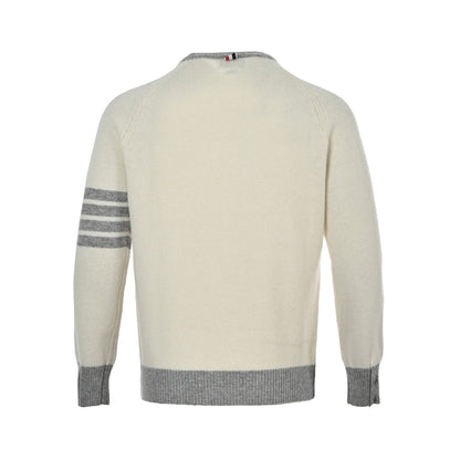 Thom Browne 4-Bar Sweater "Beige-Grey"