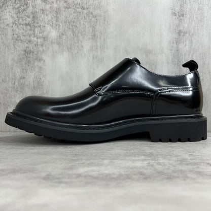 Dior Leather Double Monk Strap "Black"