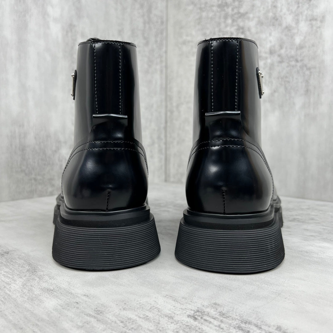 Prada Brushed Leather Boots