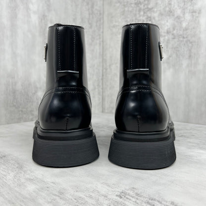 Prada Brushed Leather Boots