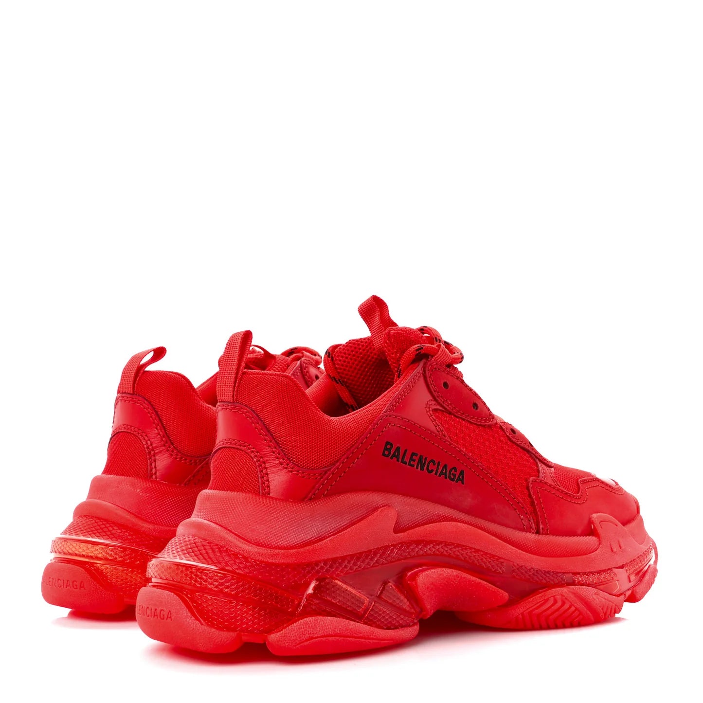 Balenciaga Triple S "Clear Sole - Red"