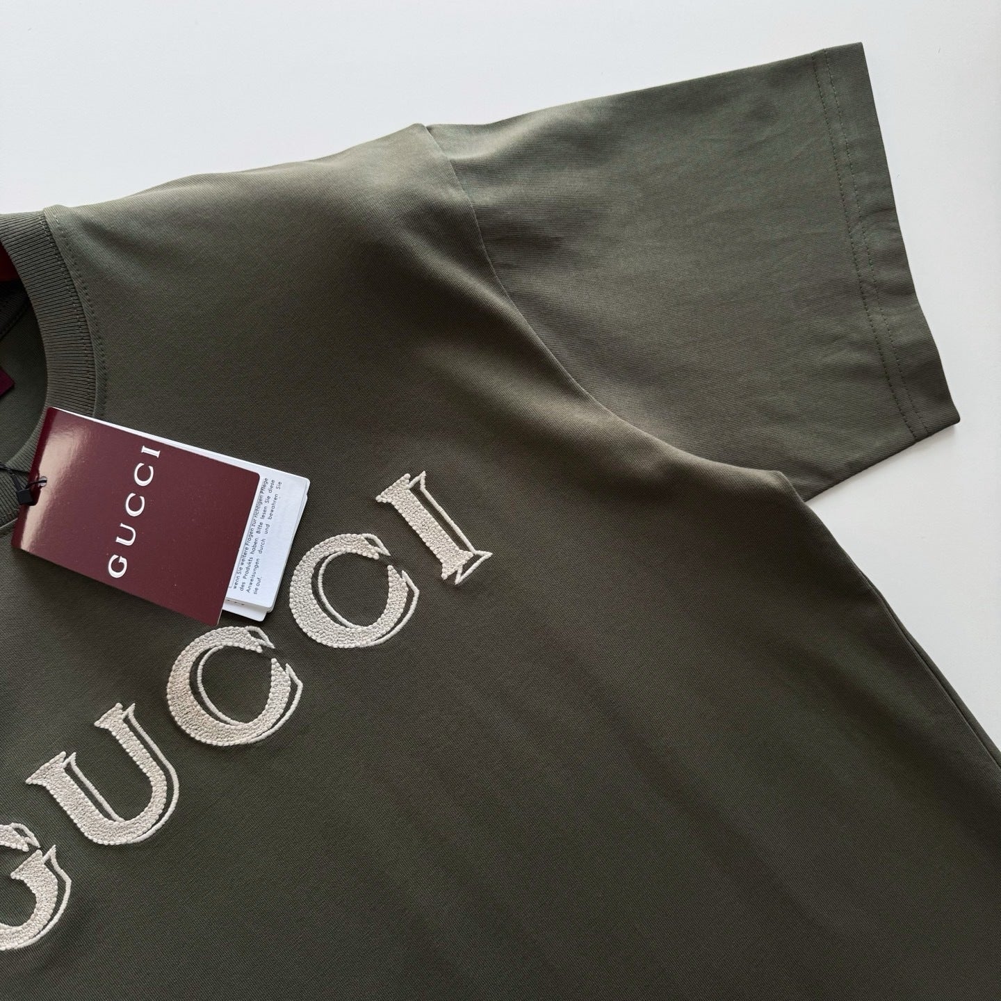 Gucci Cotton Jersey T-shirt with Embroidery "Green"
