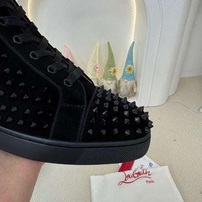 Christian Louboutin Orlato Suede Spikes "Black"