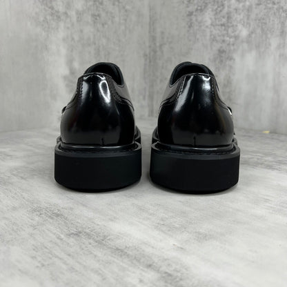 Dior Leather Derby Monk Strap Shoes "Black"