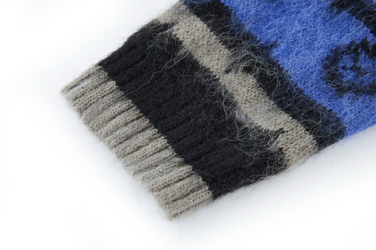 Louis Vuitton Monogram Mohair Cardigan "Blue"