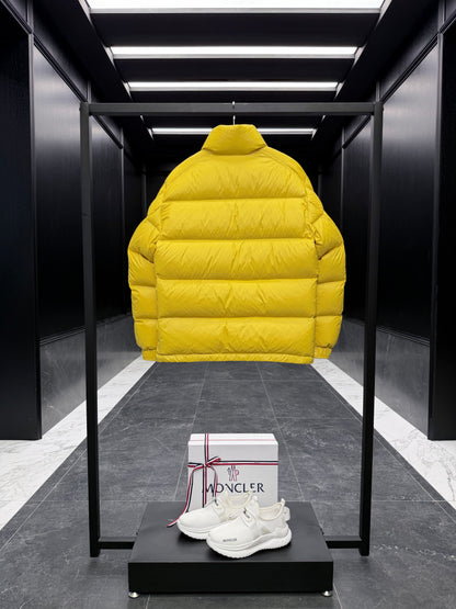 Moncler Levitha Hooded Short Down Jacket "Yellow"