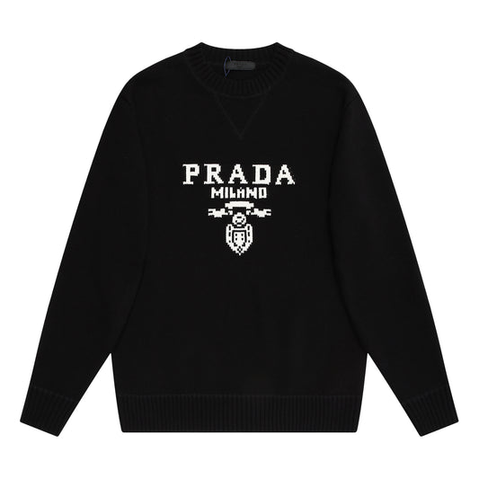 Prada Crewneck Sweater "Black"