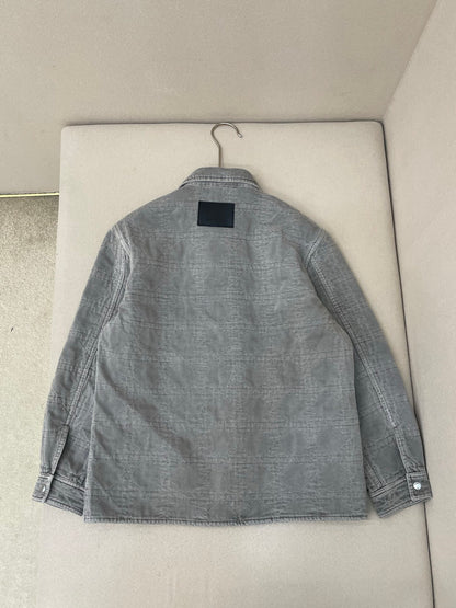 Dior Cannage Overshirt "Gray Cotton Twill"