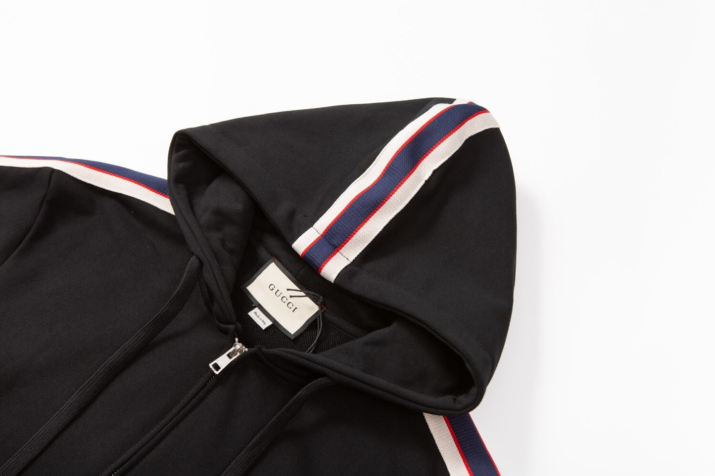 Gucci Zip-Up Hoodie "Black"