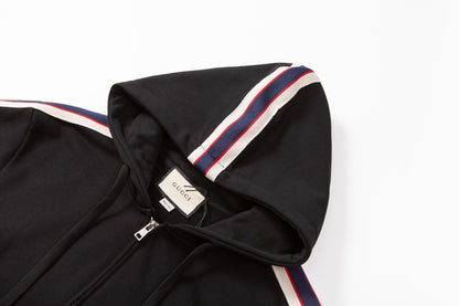 Gucci Zip-Up Hoodie "Black"