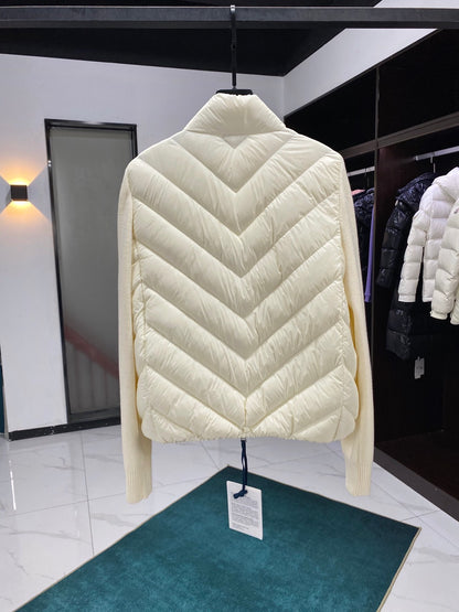 Moncler Hybrid Down Top "White"