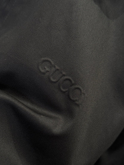 Gucci Cotton Twill Jacket with Web Detail "Black"