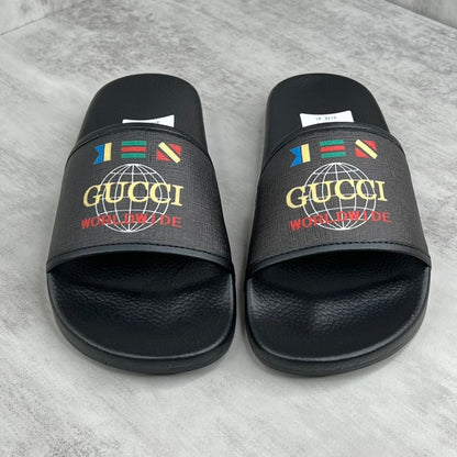Gucci Worldwide Slides "Black"