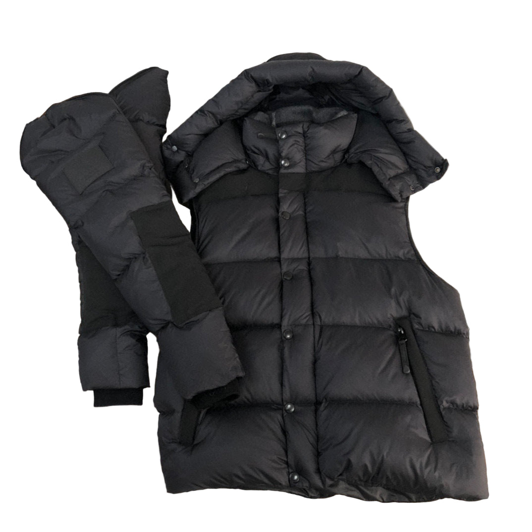 Burberry Lockwell Detachable Sleeve Down Jacket "Black"