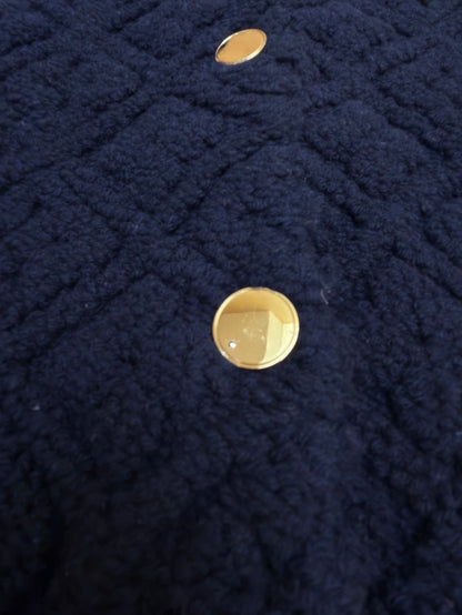 Louis Vuitton Monogram Toweling Varsity Jacket "Navy"