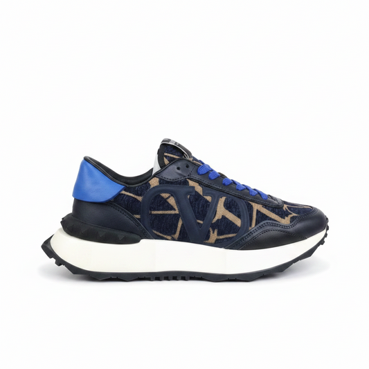 Valentino Garavani Netrunner "Blue-Black-Beige Monogram"