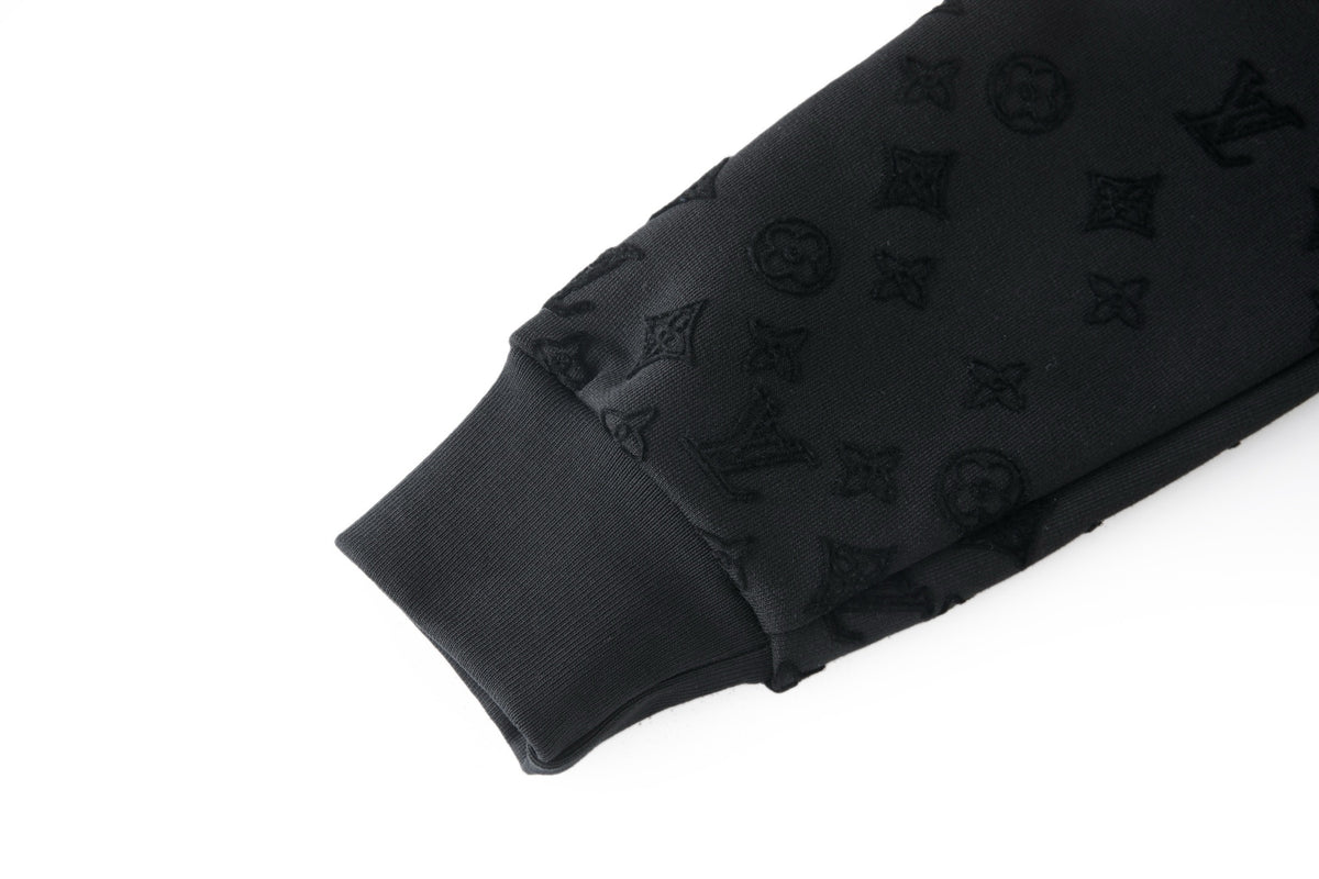 Louis Vuitton Flock Print Gradient Long-Sleeved Crewneck "Black"