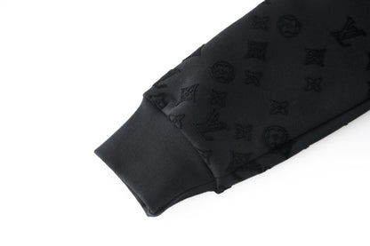 Louis Vuitton Flock Print Gradient Long-Sleeved Crewneck "Black"