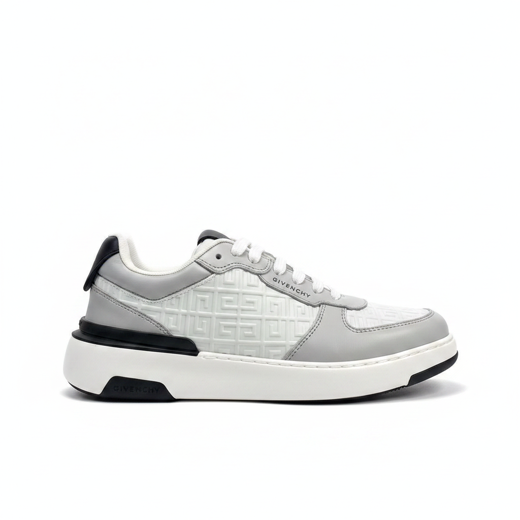 Givenchy 4G Low-Top "Grey-Black-White Print"