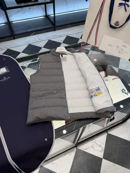 Moncler Gallienne Cashmere Down Vest "Grey"