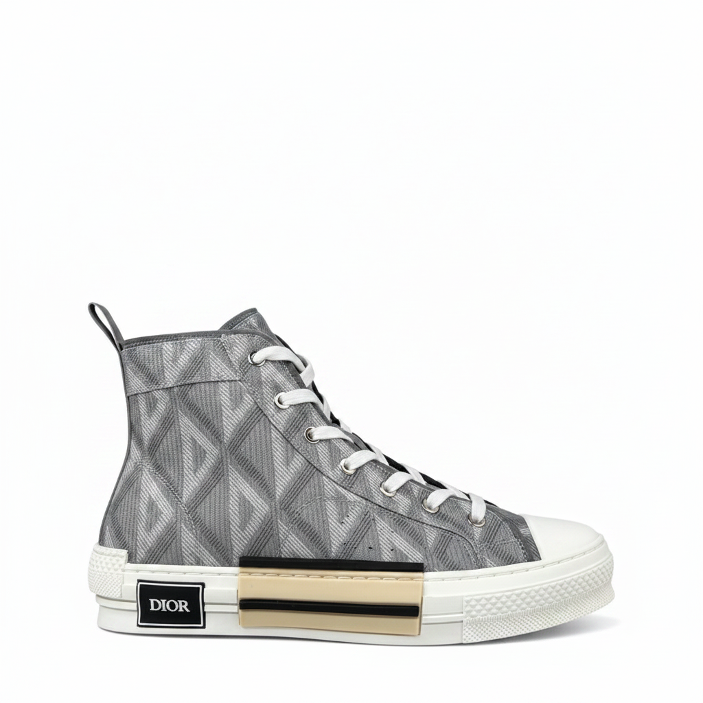 Dior B23 High-Top "Grey CD Diamonds"