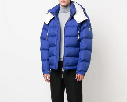 Moncler Poirier Down Jacket "Blue-White"