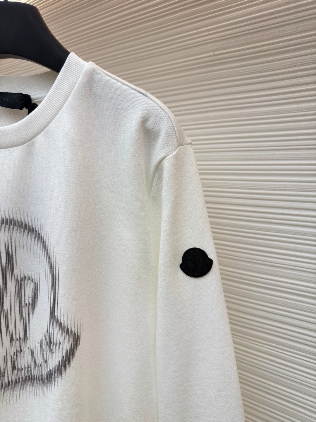 Moncler Blurred Logo Sweatshirt "White"