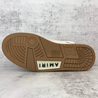 Amiri Skel Top Low "White-Brown"