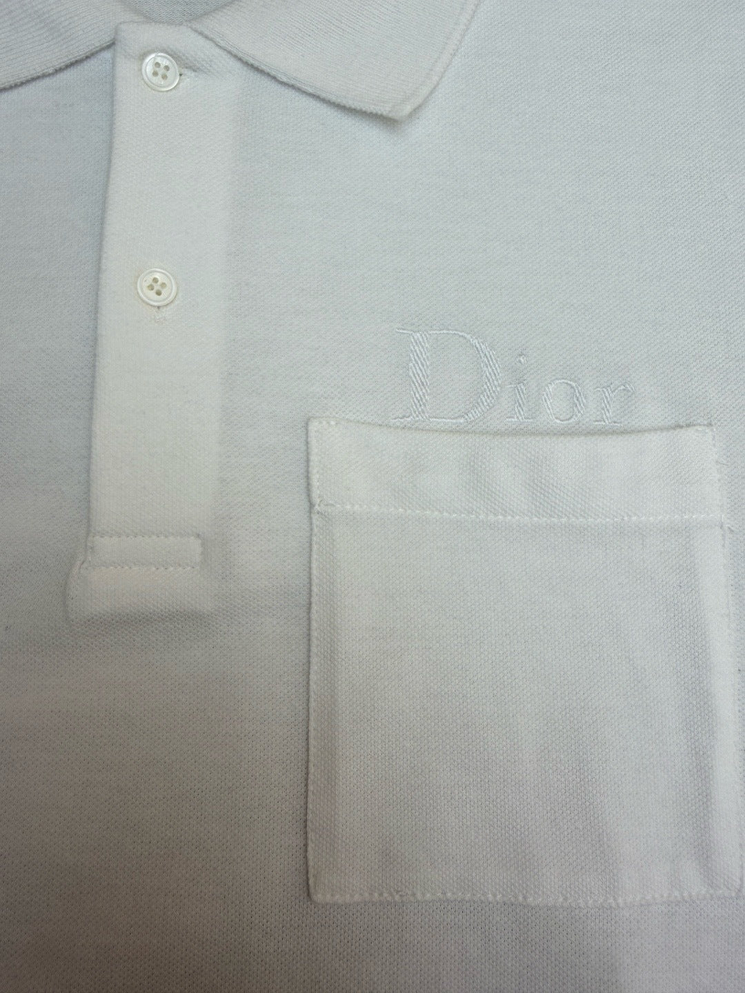 Dior Polo Shirt "White Cotton Piqué"