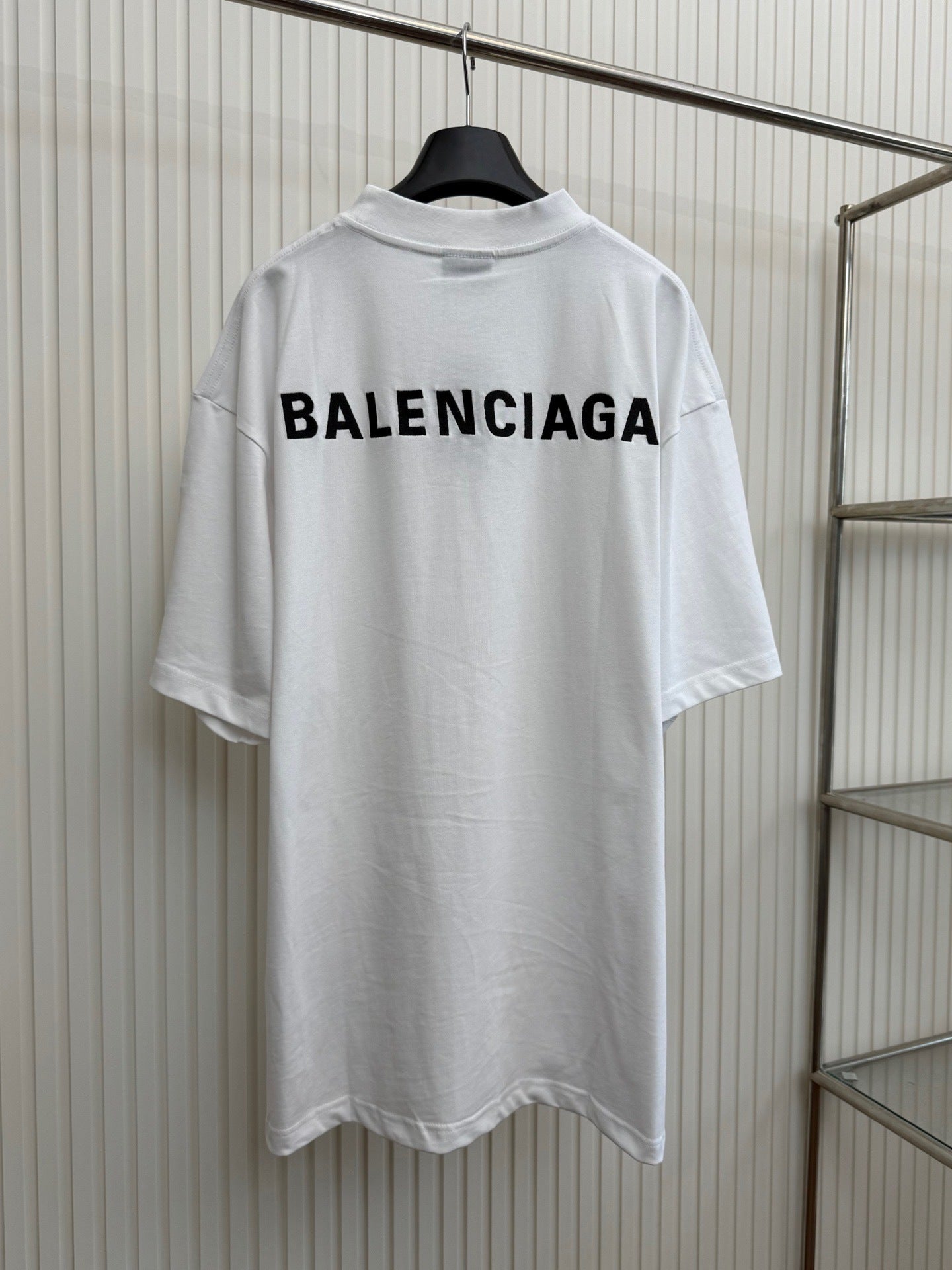 Balenciaga Embroidered Logo T-Shirt "White"
